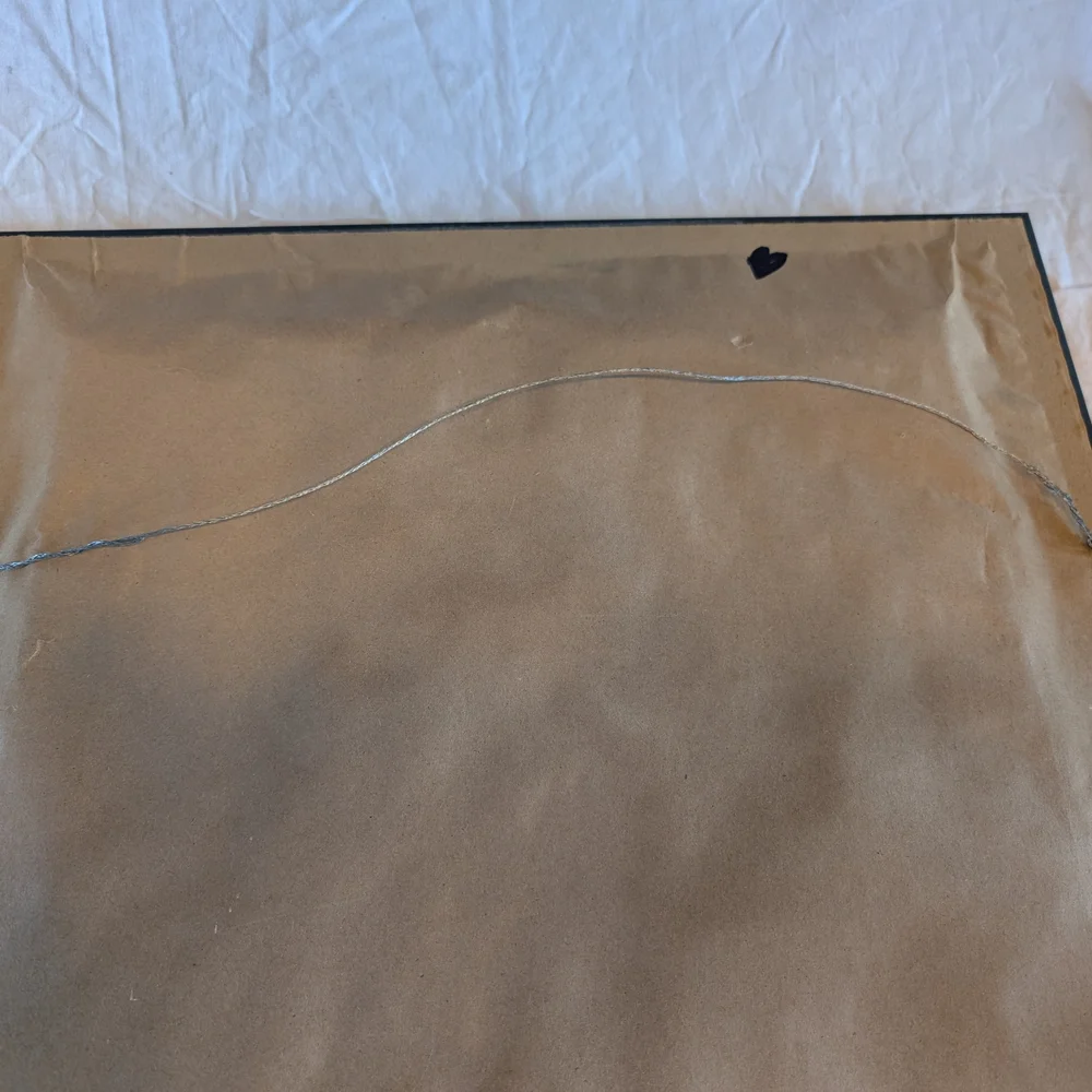 2/90$ Vintage Hand Stitched Crewel Embroidery Rooster with Brown Frame - Picture 10 of 10